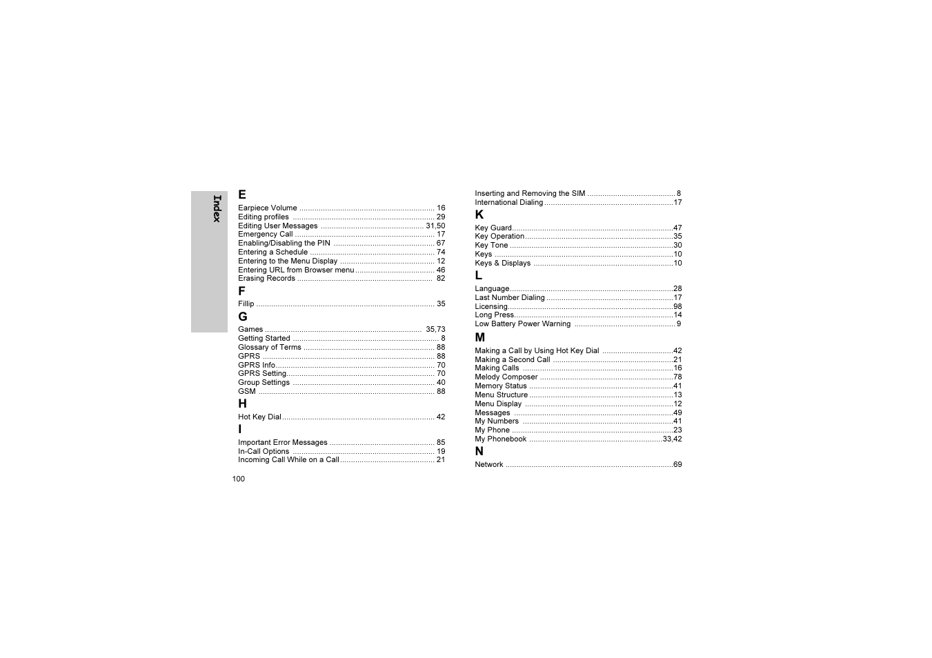 Panasonic EB-G51U User Manual | Page 103 / 108