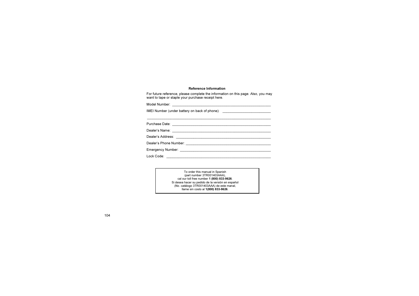 Panasonic EB-G51U User Manual | Page 107 / 108