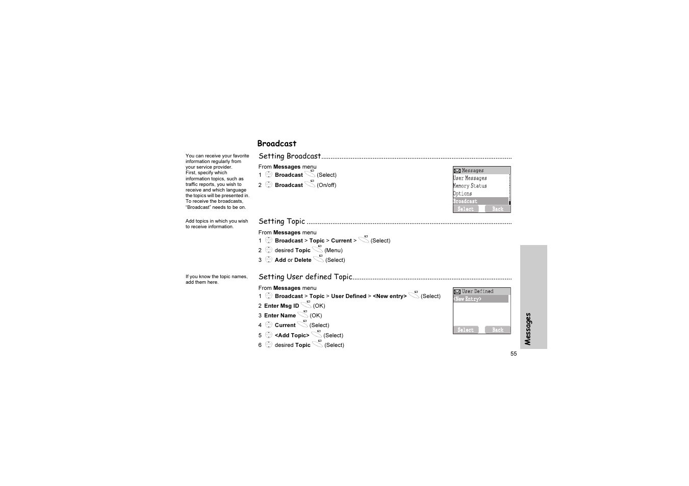 Broascast | Panasonic EB-G51U User Manual | Page 58 / 108