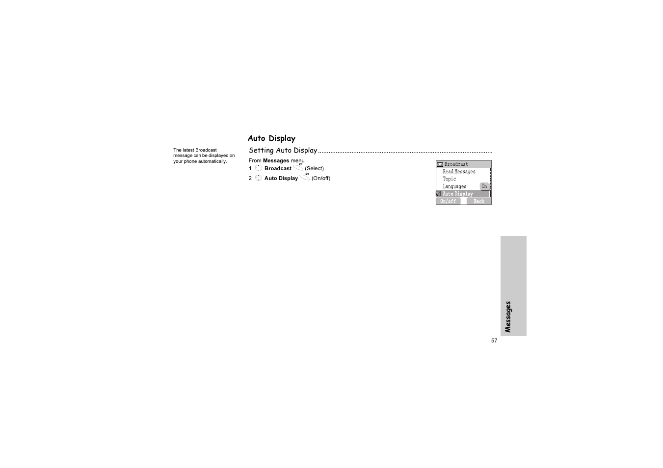 Auto display | Panasonic EB-G51U User Manual | Page 60 / 108