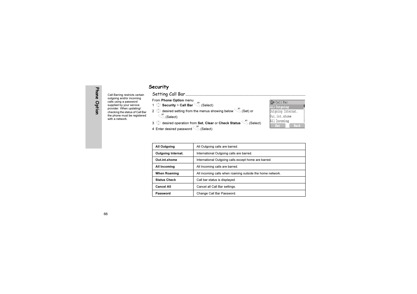Security | Panasonic EB-G51U User Manual | Page 69 / 108