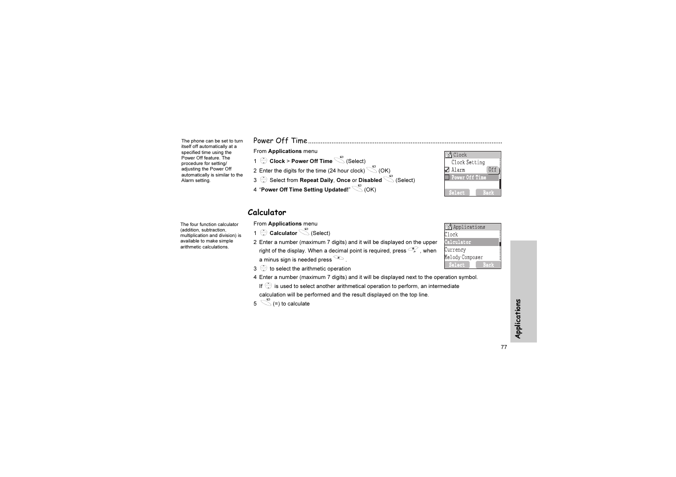 Calculator | Panasonic EB-G51U User Manual | Page 80 / 108