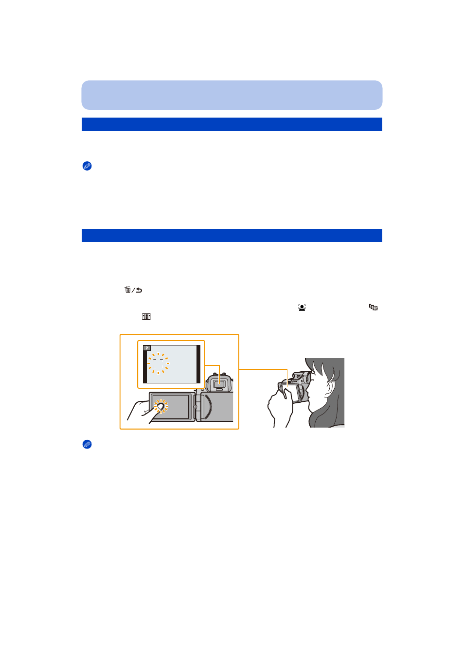 About the eye sensor af, Setting the focus position with the touch pad, P35) | Panasonic DMC-G5 User Manual | Page 35 / 232