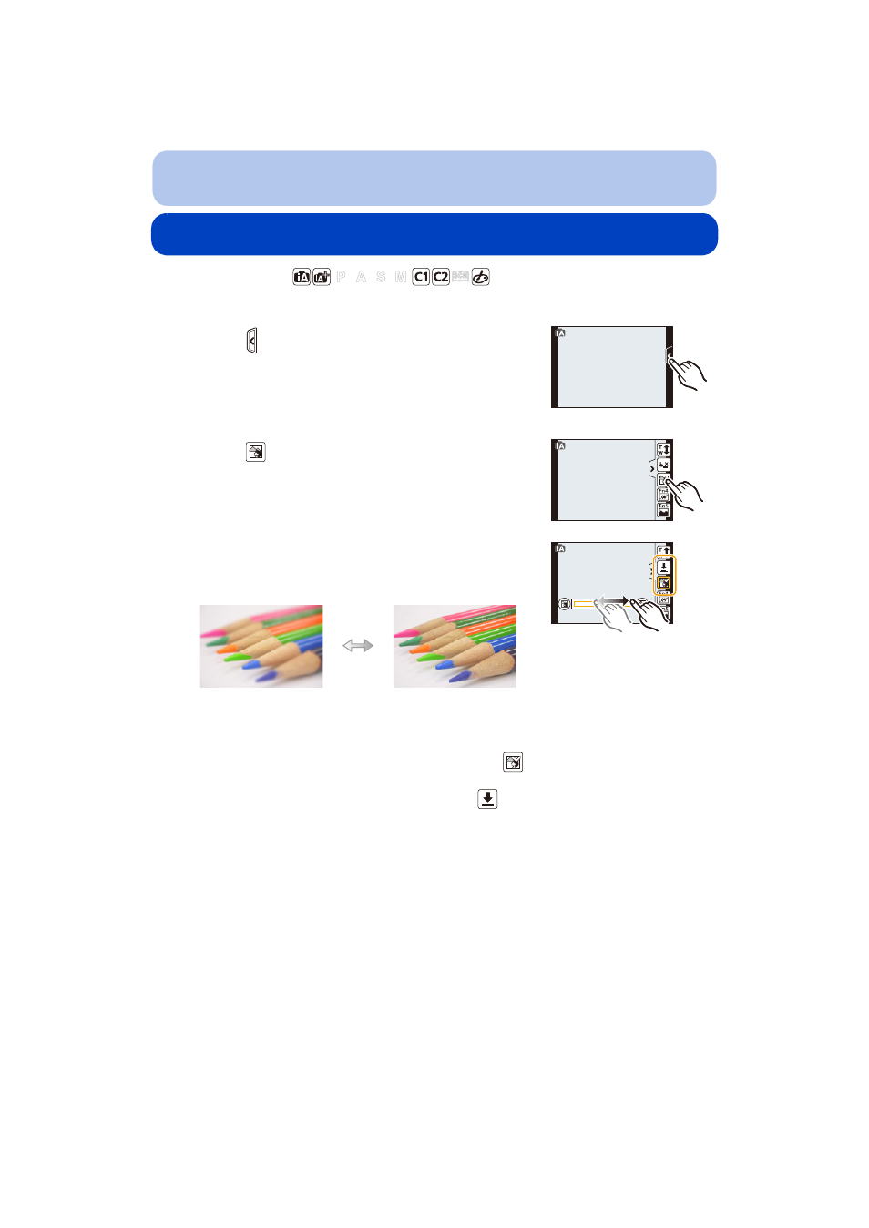 Taking pictures with defocus control function, P48) | Panasonic DMC-G5 User Manual | Page 48 / 232