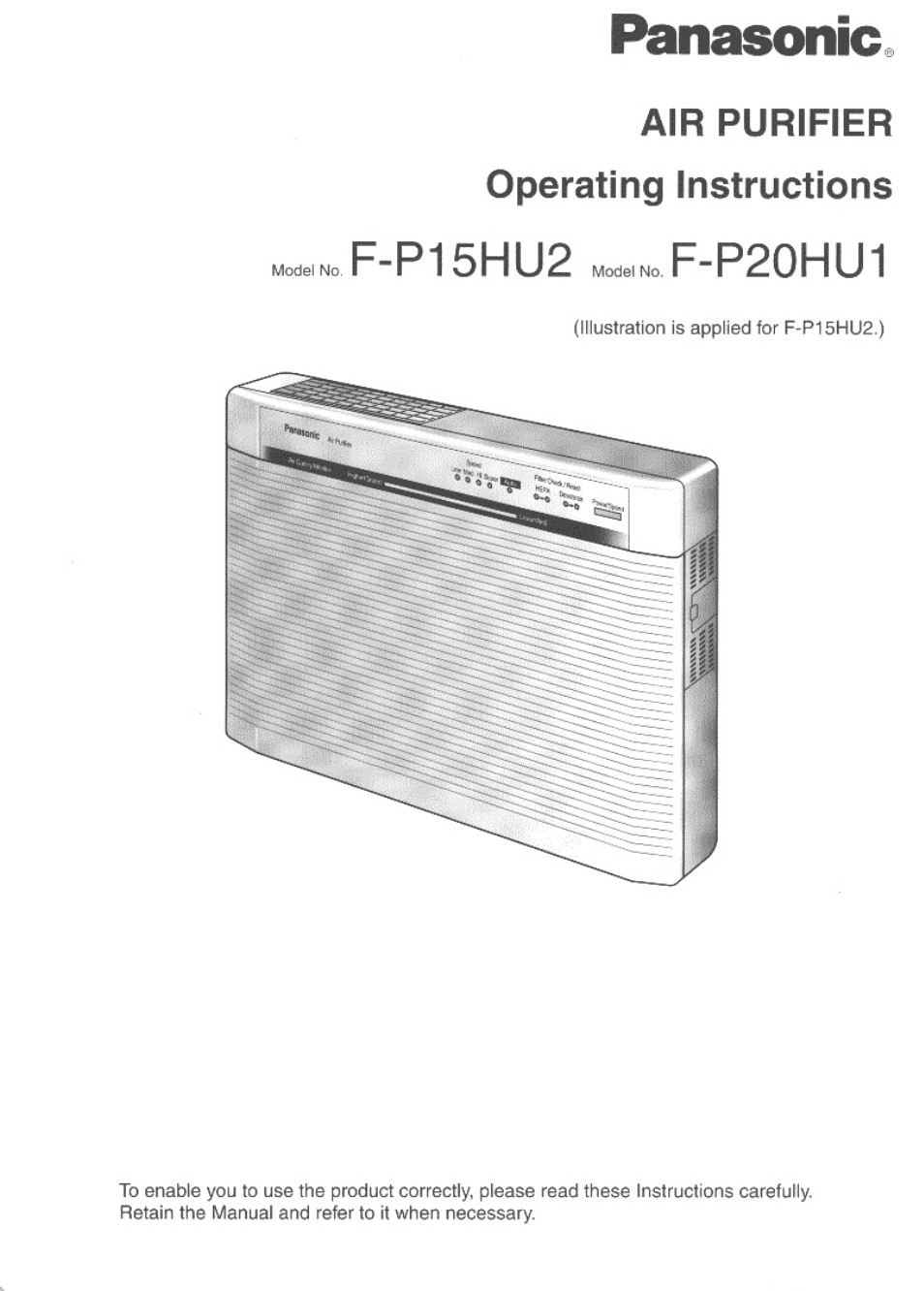 Panasonic F-P15HU2 User Manual | 12 pages