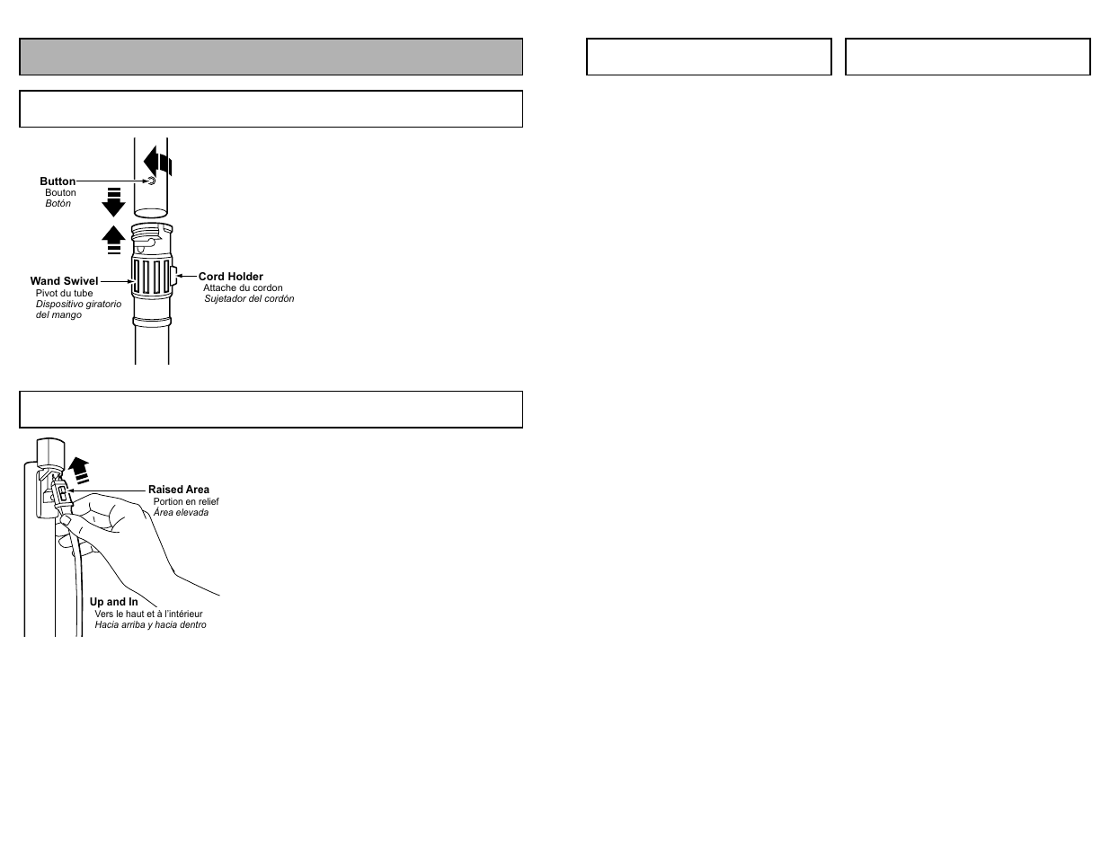 Assembly, Wands, Power nozzle | Panasonic MC-V9658 User Manual | Page 14 / 56