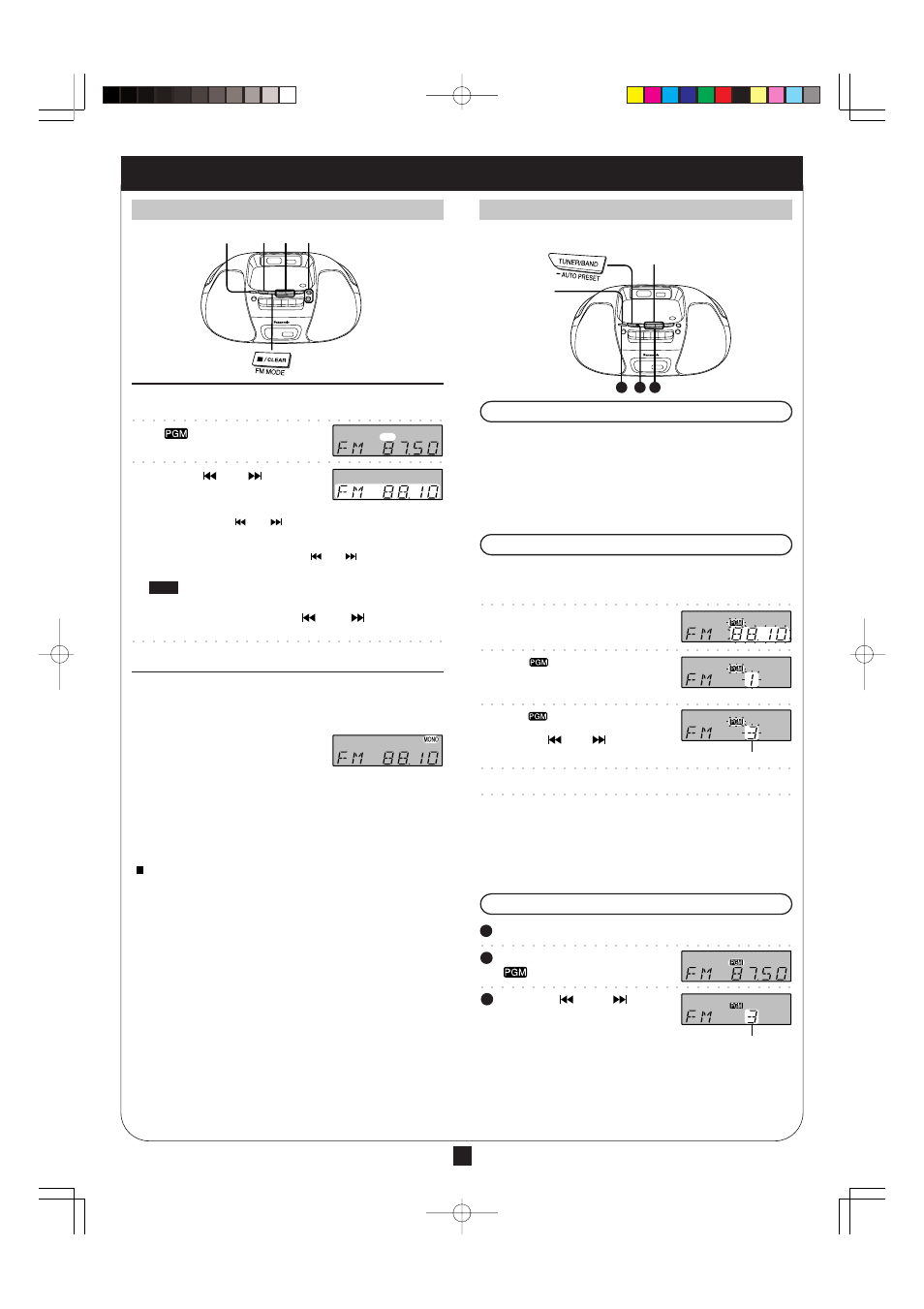 The radio | Panasonic RX-D26 User Manual | Page 3 / 8