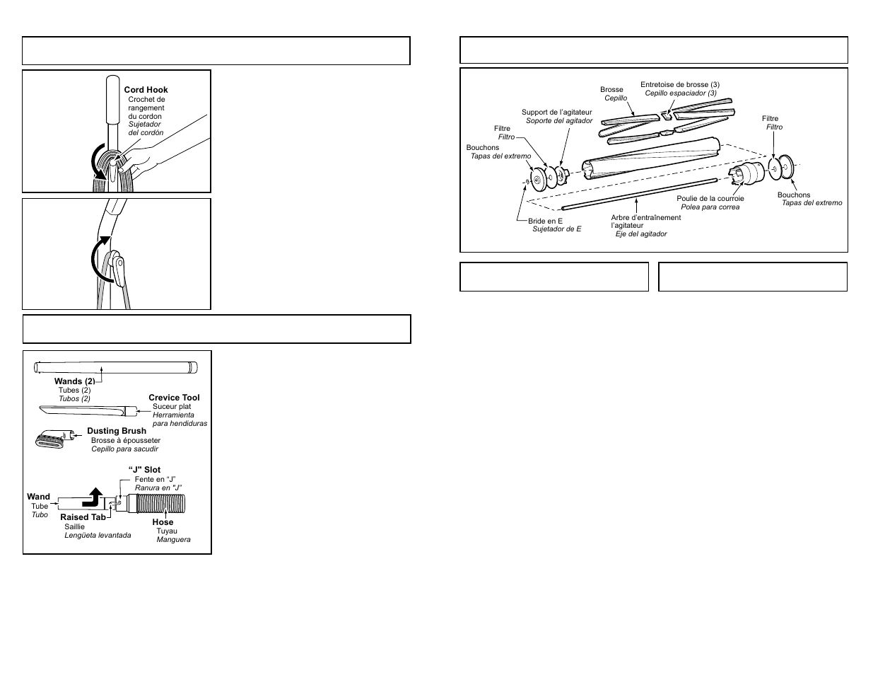 Using cord hook, Tool storage, Using cord hook tool storage | Panasonic MC-V5269 User Manual | Page 14 / 48