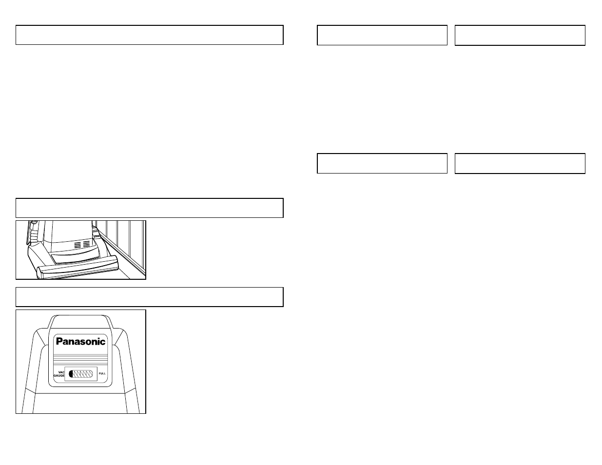 Thermal protector, Edge cleaning, Vac gauge | Panasonic MC-V5269 User Manual | Page 18 / 48