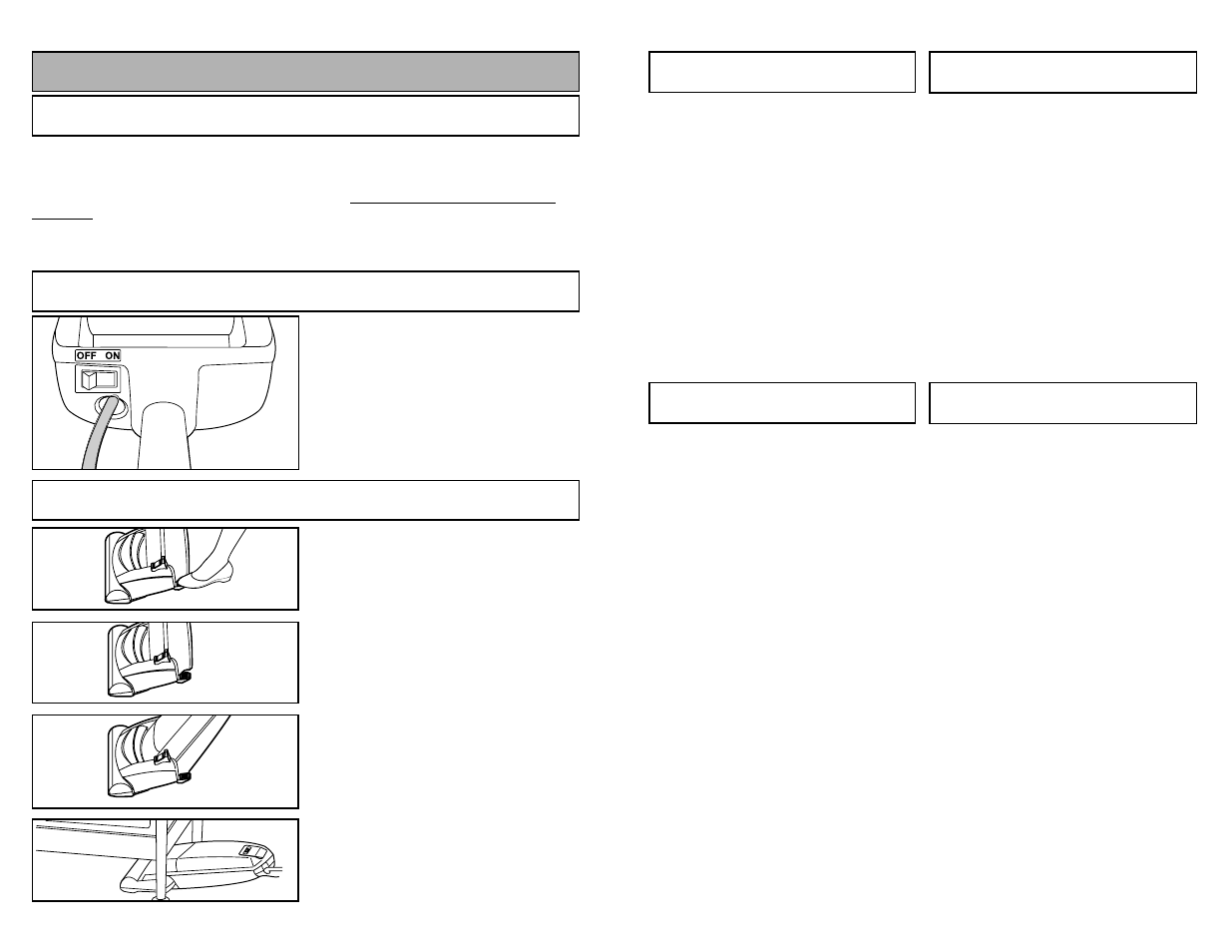 To operate cleaner, Power cord, On-off switch | Handle adjustments | Panasonic MC-V5269 User Manual | Page 20 / 48