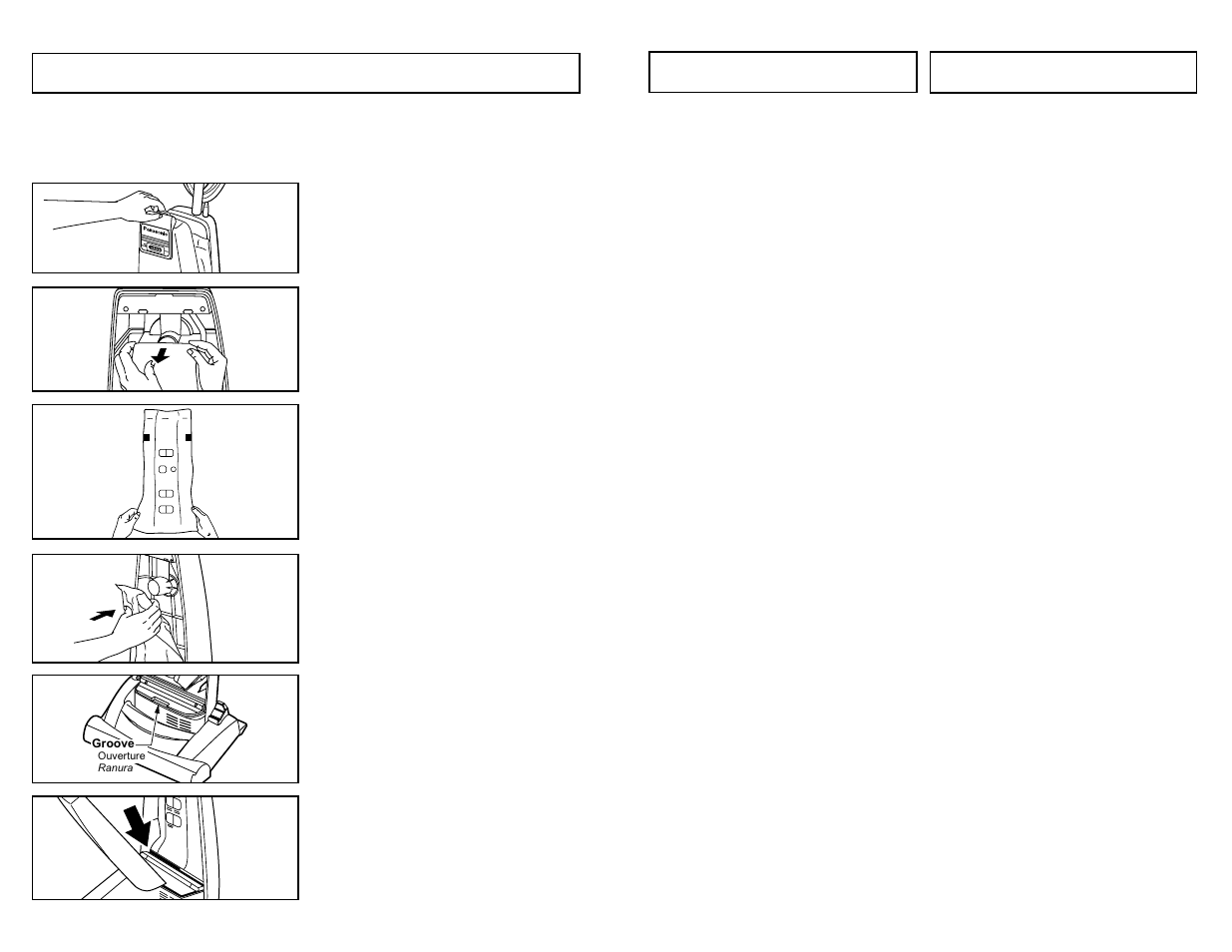 Changing dust bag | Panasonic MC-V5269 User Manual | Page 24 / 48