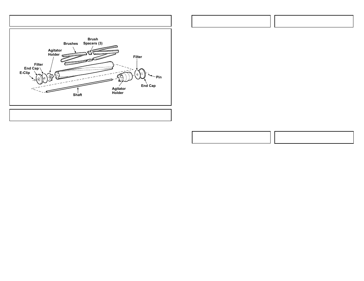 Agitator assembly, Cleaning exterior and tools, Agitator assembly cleaning exterior and tools | Panasonic MC-V5269 User Manual | Page 34 / 48