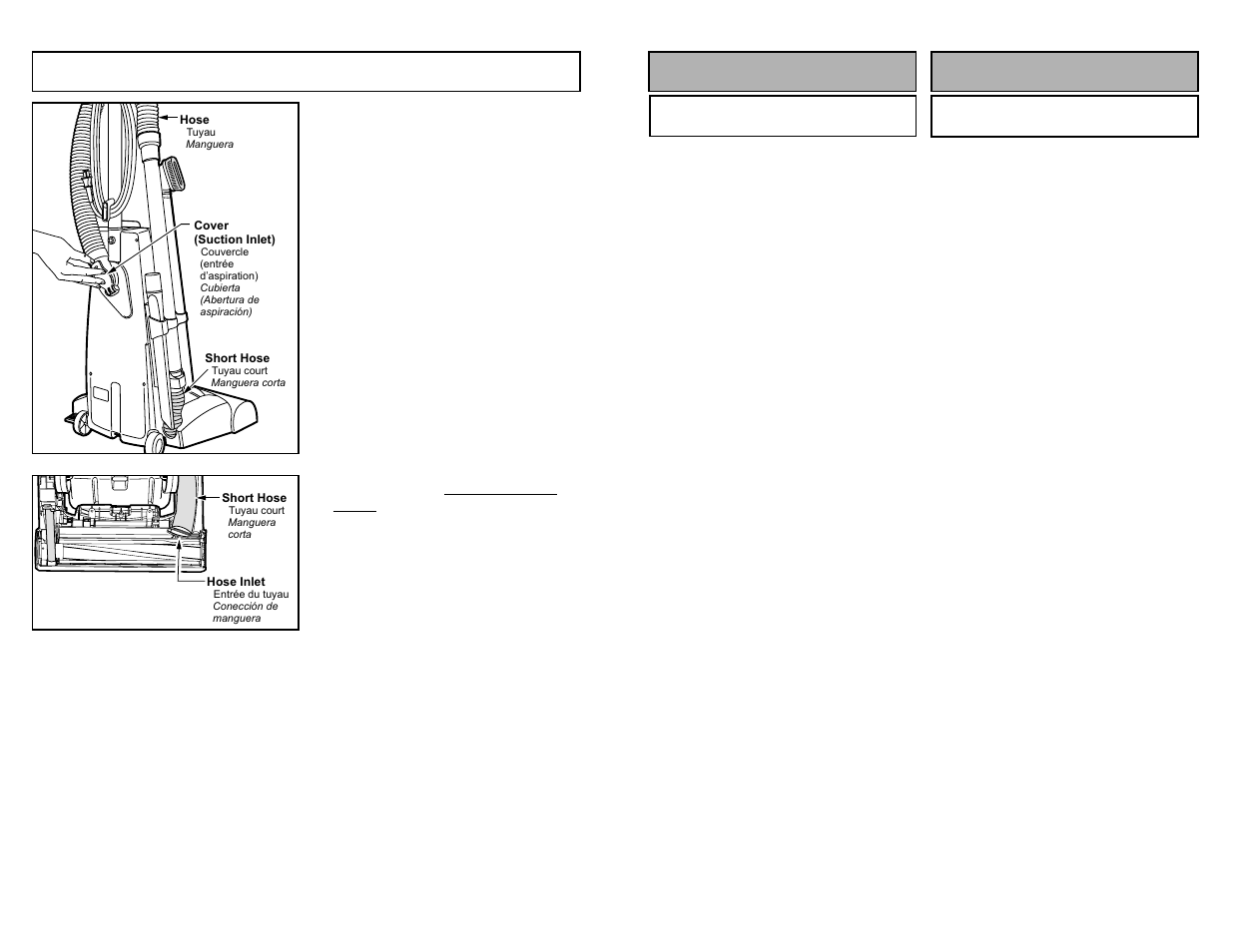 Removing clogs, Montaje assemblage | Panasonic MC-V5269 User Manual | Page 36 / 48