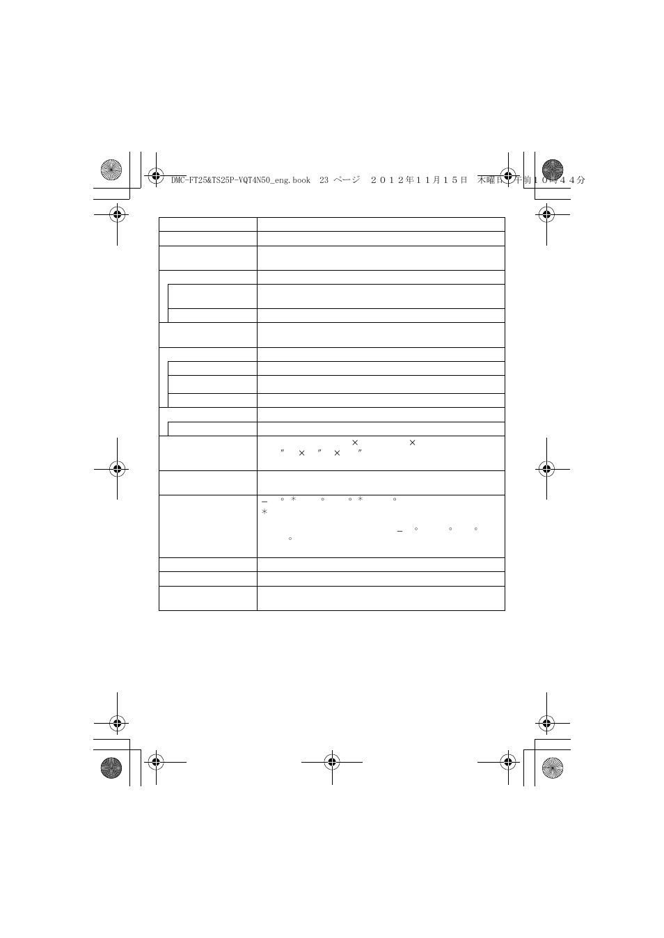 Panasonic DMC-TS25 User Manual | Page 23 / 31