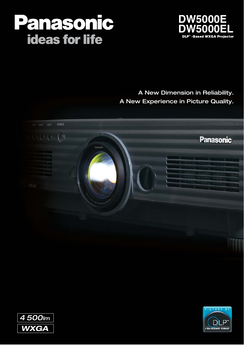 Panasonic PT-DW5000E User Manual | 6 pages