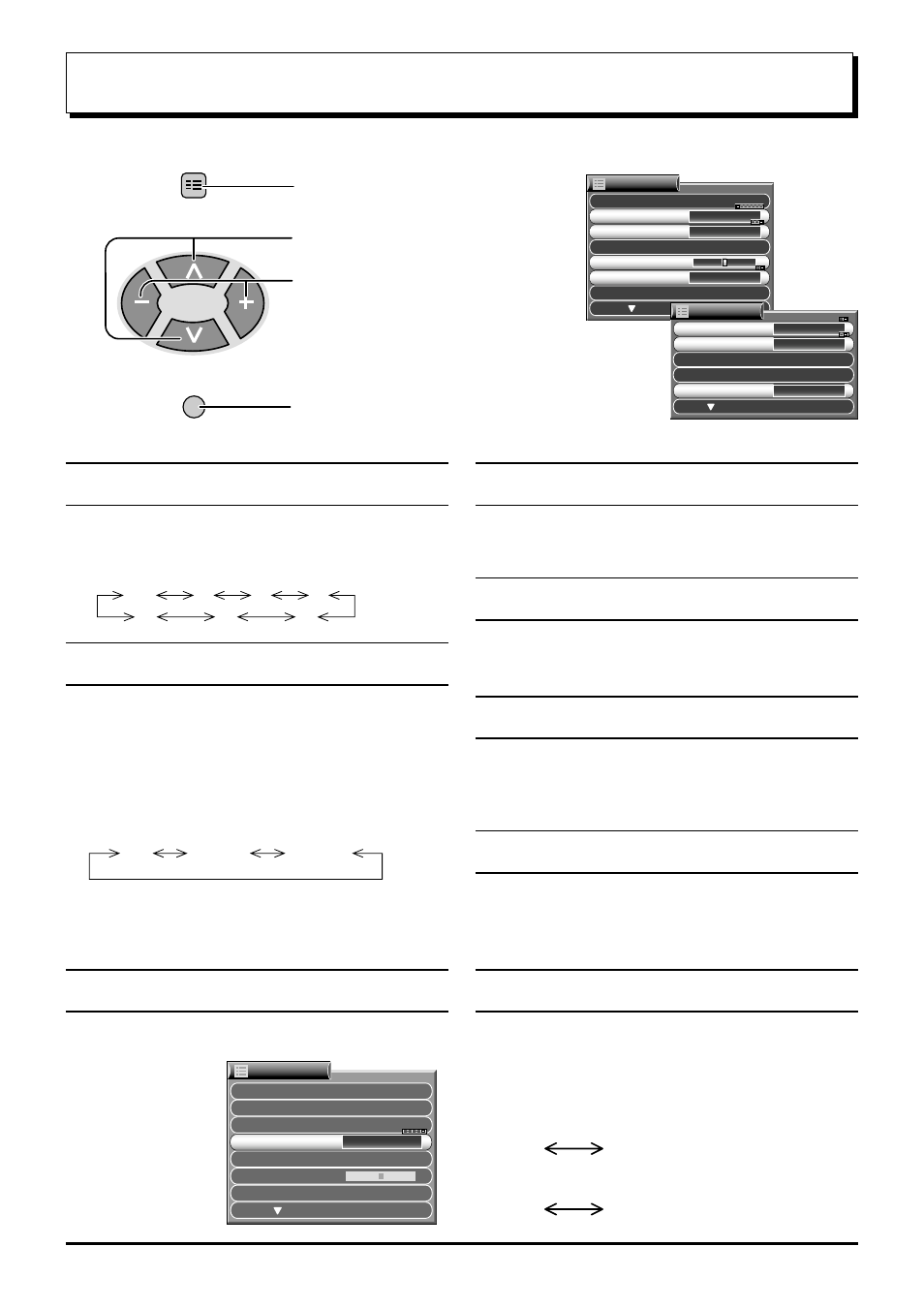Setup adjustment, Ch colour set, Language | Picture shift, Child lock, Vcr/game, Off timer flicker reduction, Colour system | Panasonic TX-47P600X User Manual | Page 27 / 44