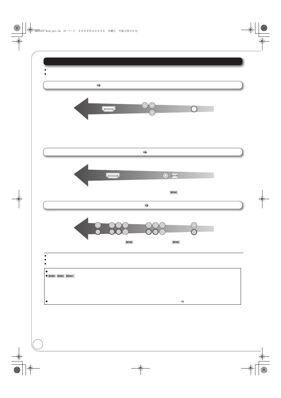 Connections, About terminal | Panasonic DMP-BD605 User Manual | Page 10 / 52