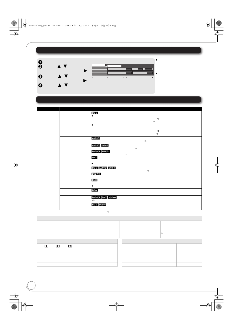 Settings, Changing settings with the on-screen menu | Panasonic DMP-BD605 User Manual | Page 30 / 52