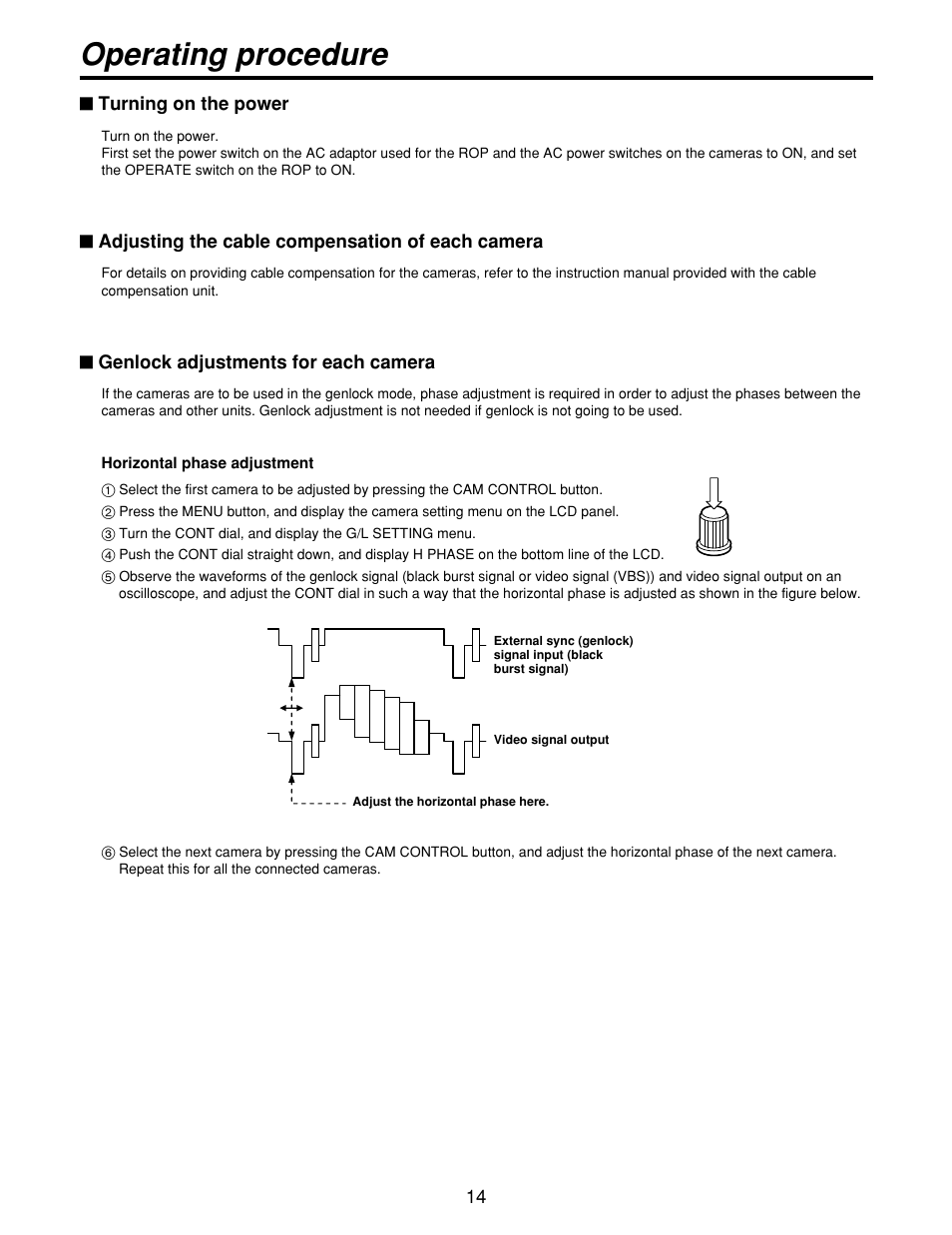 Operating procedure | Panasonic AWCB400N User Manual | Page 14 / 24