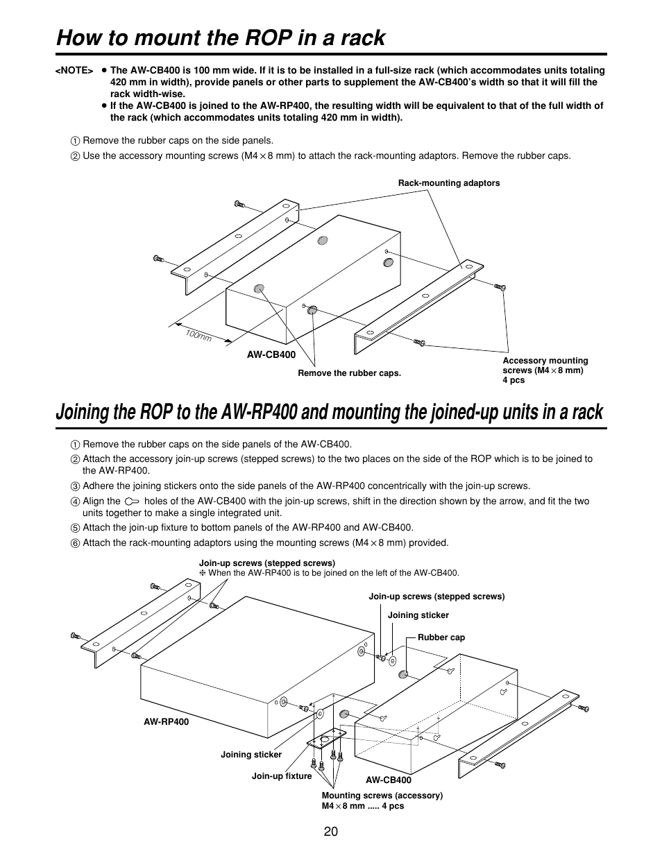Panasonic AWCB400N User Manual | Page 20 / 24