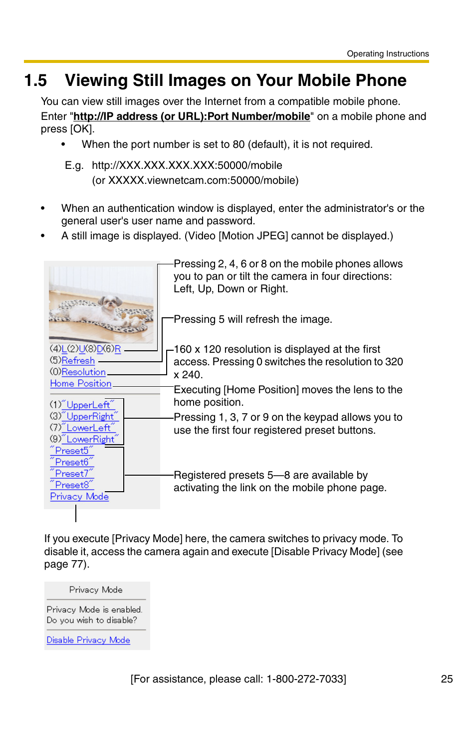 5 viewing still images on your mobile phone | Panasonic BL-C30A User Manual | Page 25 / 114