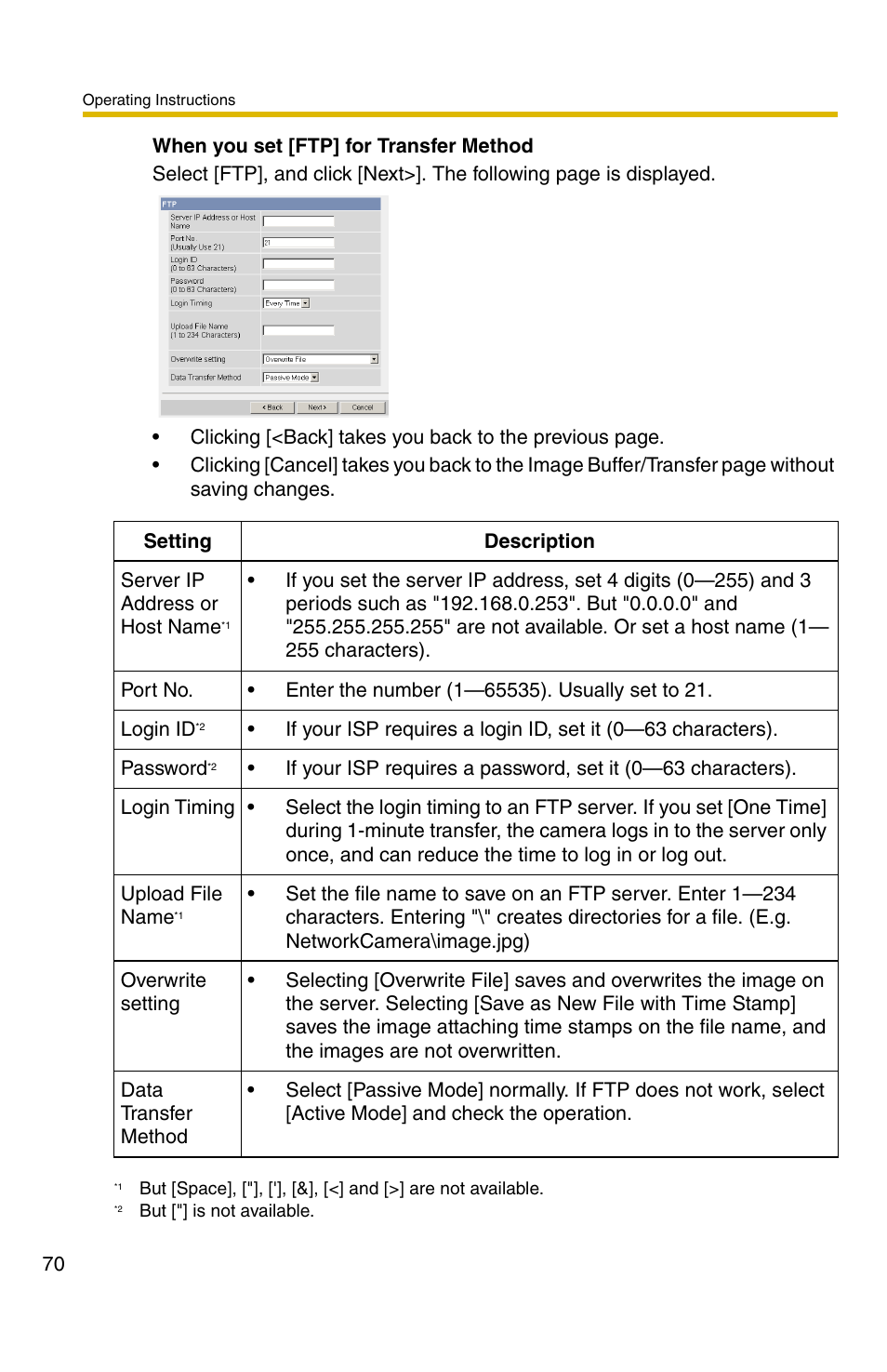 Panasonic BL-C30A User Manual | Page 70 / 114
