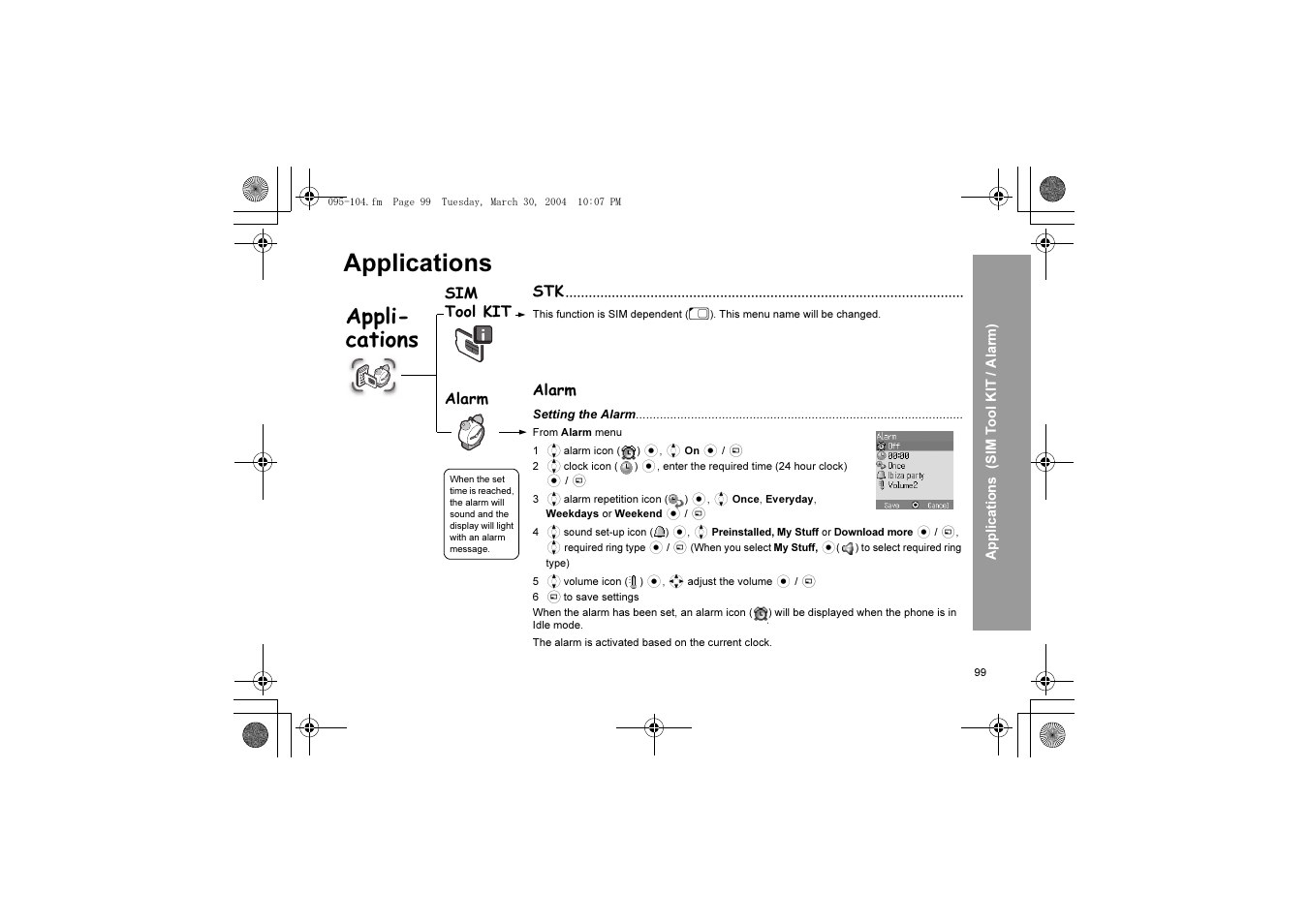 Applications, Appli- cations | Panasonic X60 User Manual | Page 101 / 140