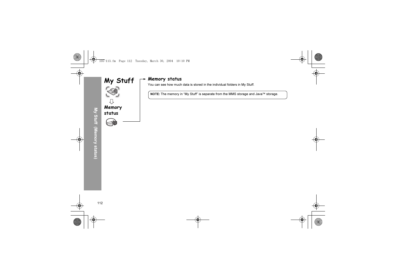 My stuff | Panasonic X60 User Manual | Page 114 / 140