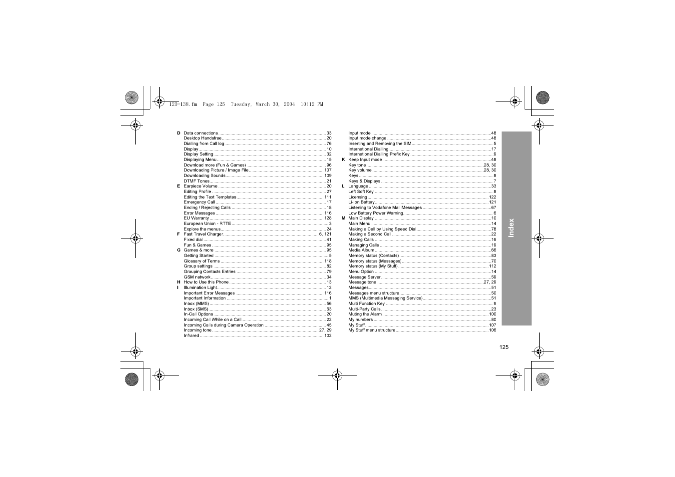 Panasonic X60 User Manual | Page 127 / 140