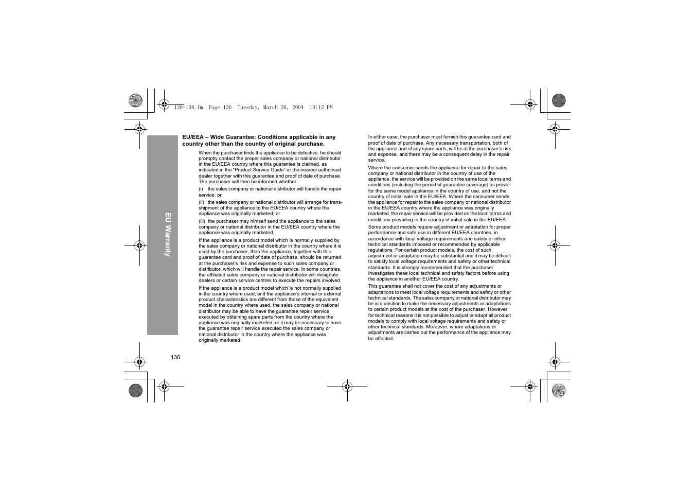 Panasonic X60 User Manual | Page 138 / 140