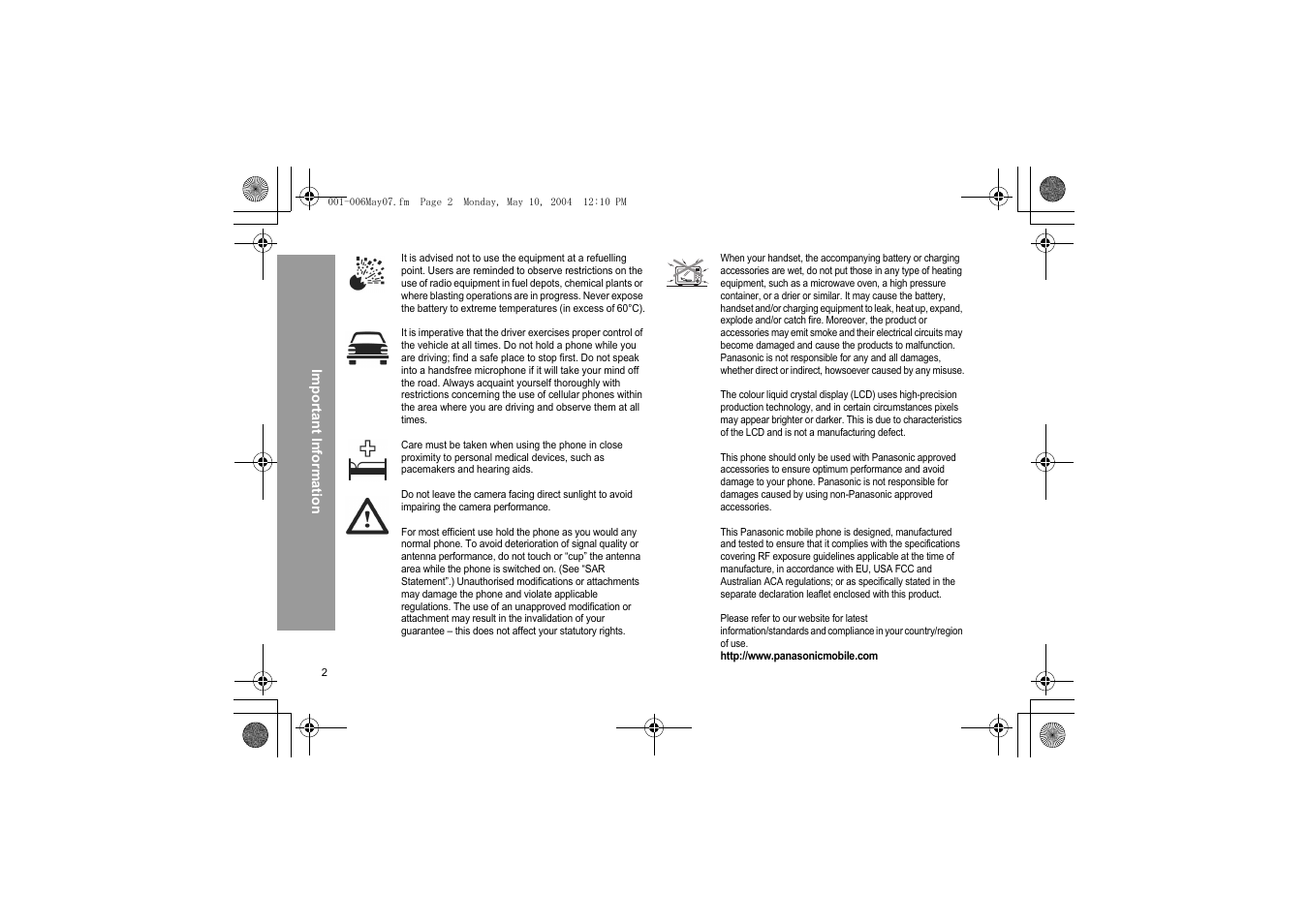 Panasonic X60 User Manual | Page 4 / 140