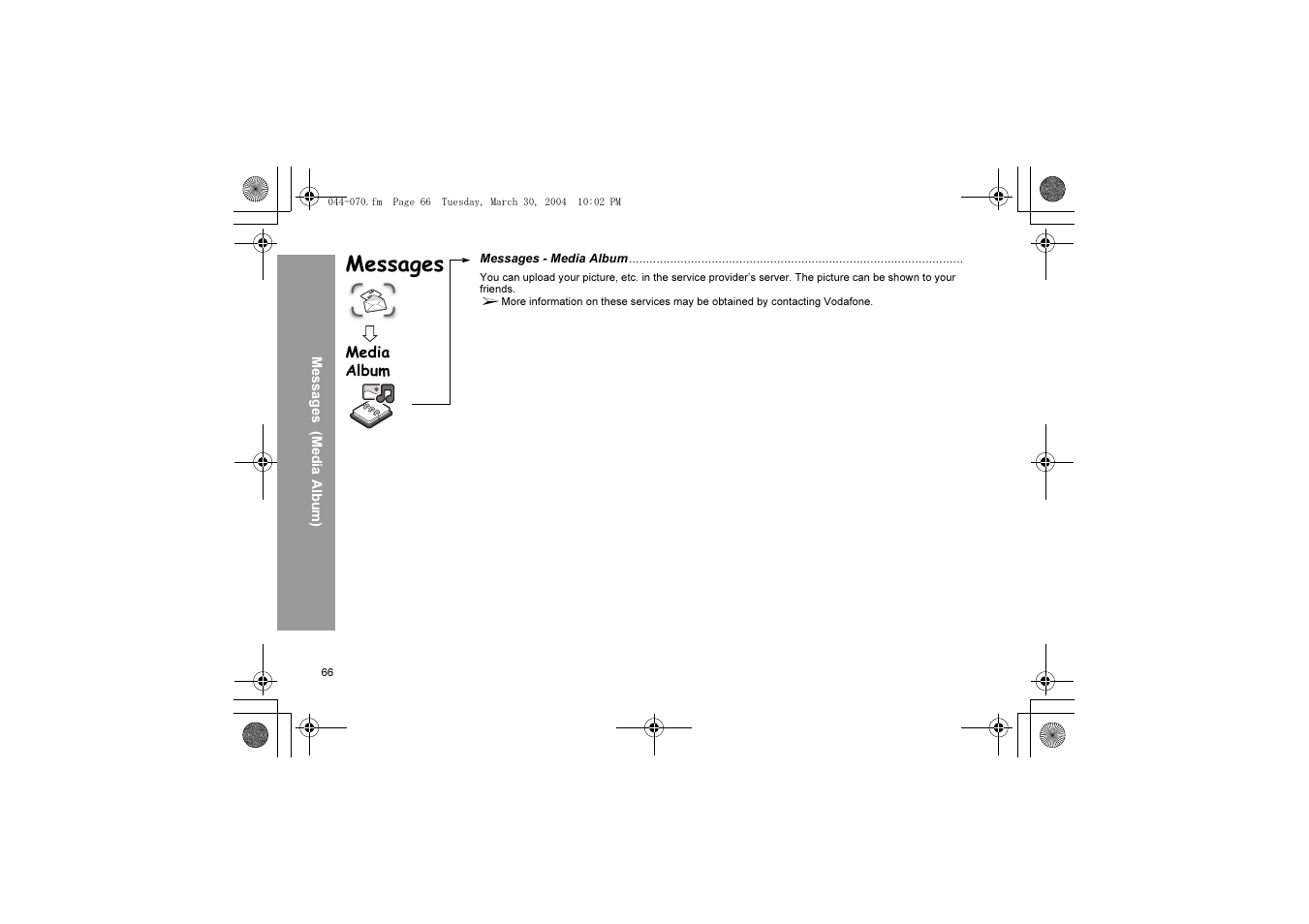 Messages | Panasonic X60 User Manual | Page 68 / 140