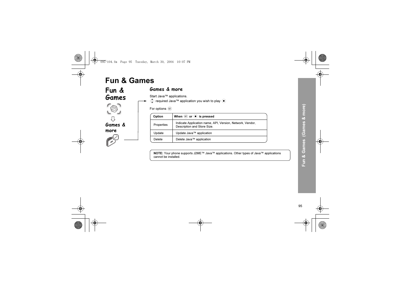 Fun & games | Panasonic X60 User Manual | Page 97 / 140