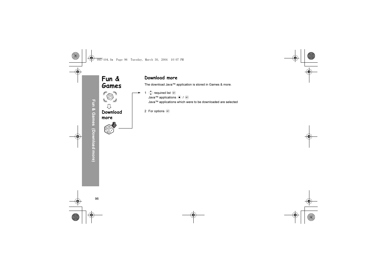 Fun & games | Panasonic X60 User Manual | Page 98 / 140