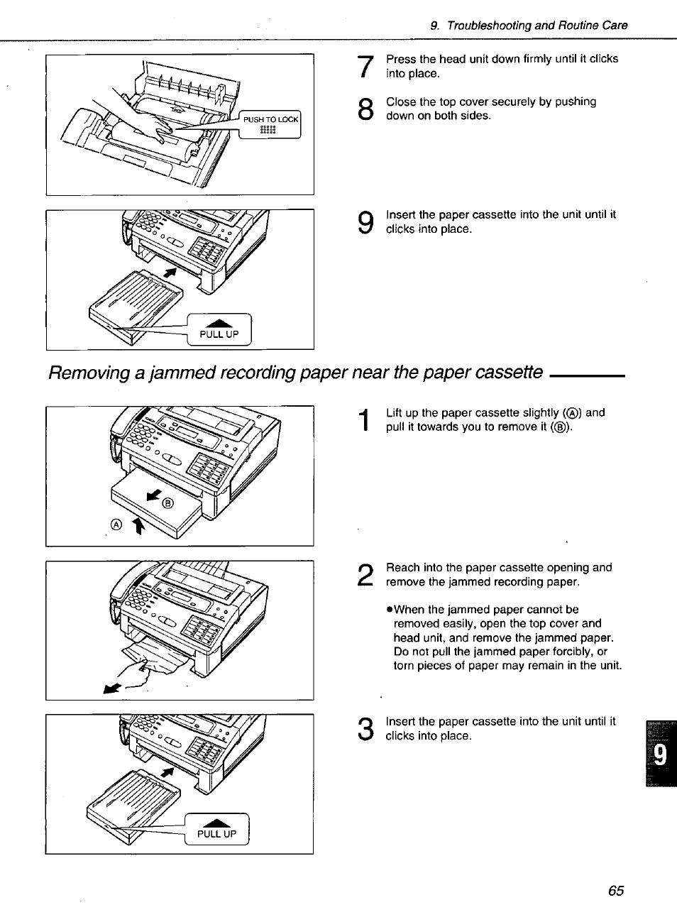 Panasonic KXF1100 User Manual | Page 65 / 84