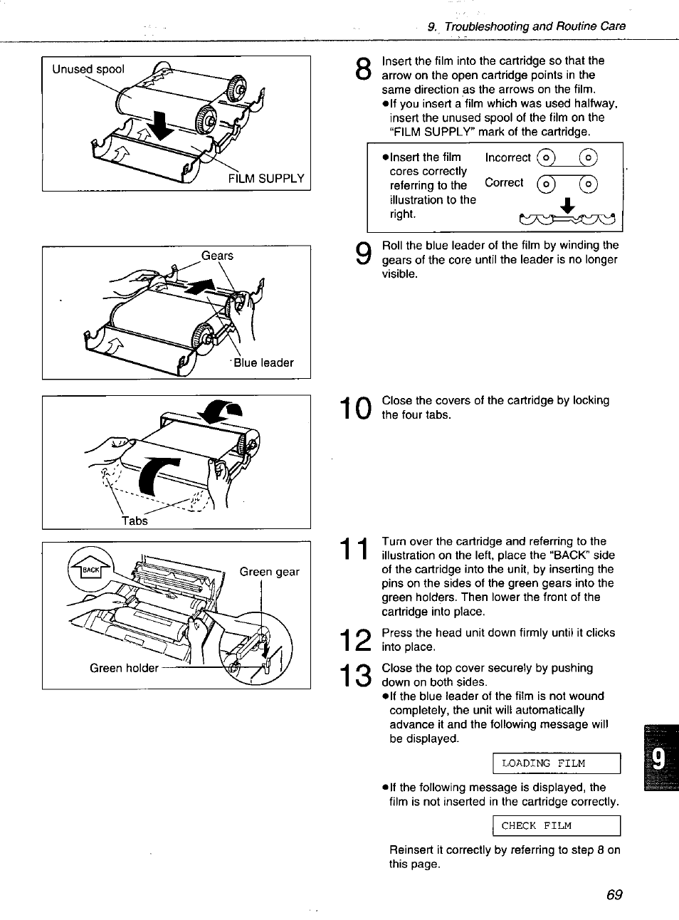 Panasonic KXF1100 User Manual | Page 69 / 84