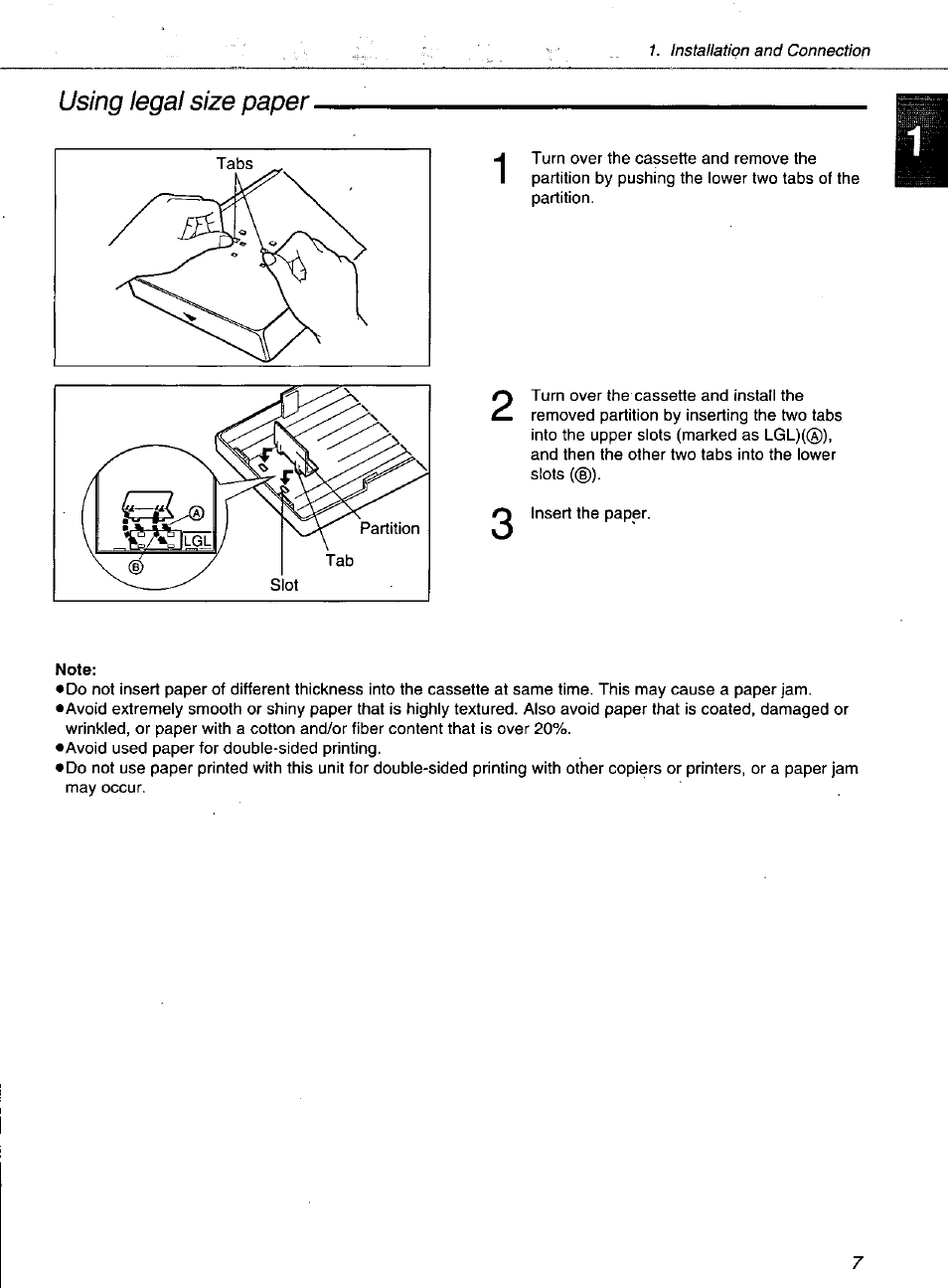 Panasonic KXF1100 User Manual | Page 7 / 84