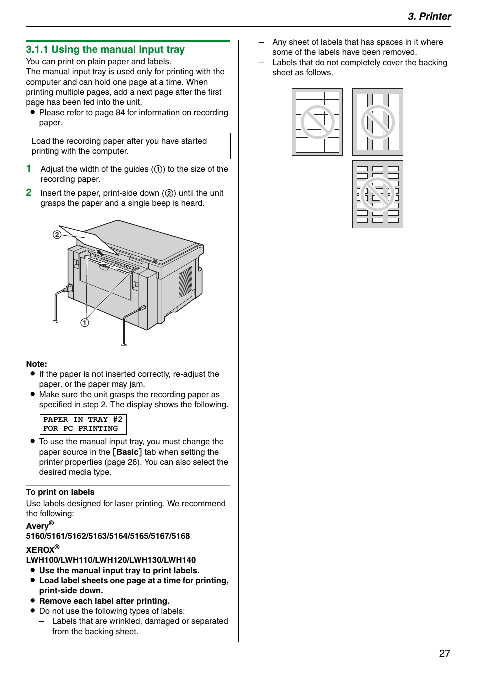 Panasonic KX-MB772CX User Manual | Page 27 / 88