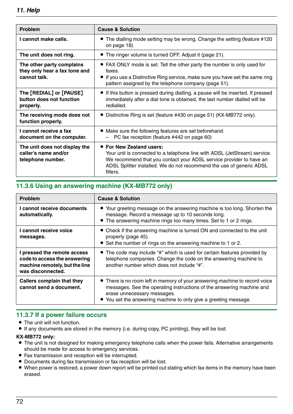Panasonic KX-MB772CX User Manual | Page 72 / 88