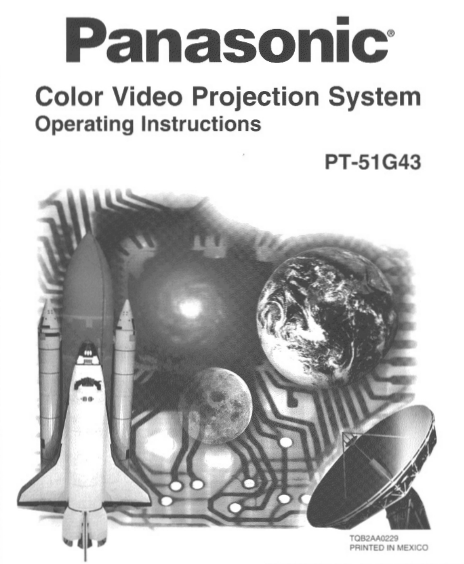 Panasonic PT-51G43 User Manual | 36 pages