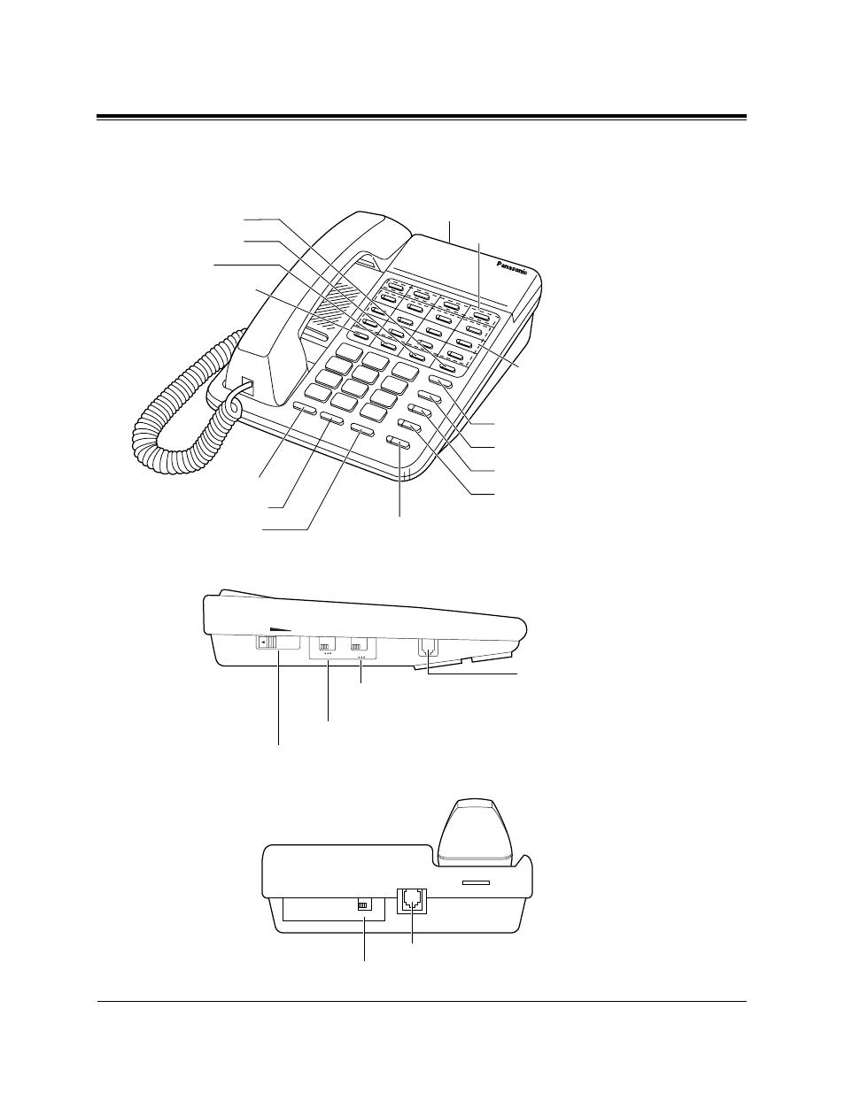 1 configuration, Location of controls, Kx-t7020 | Panasonic KX-TA624 User Manual | Page 15 / 214