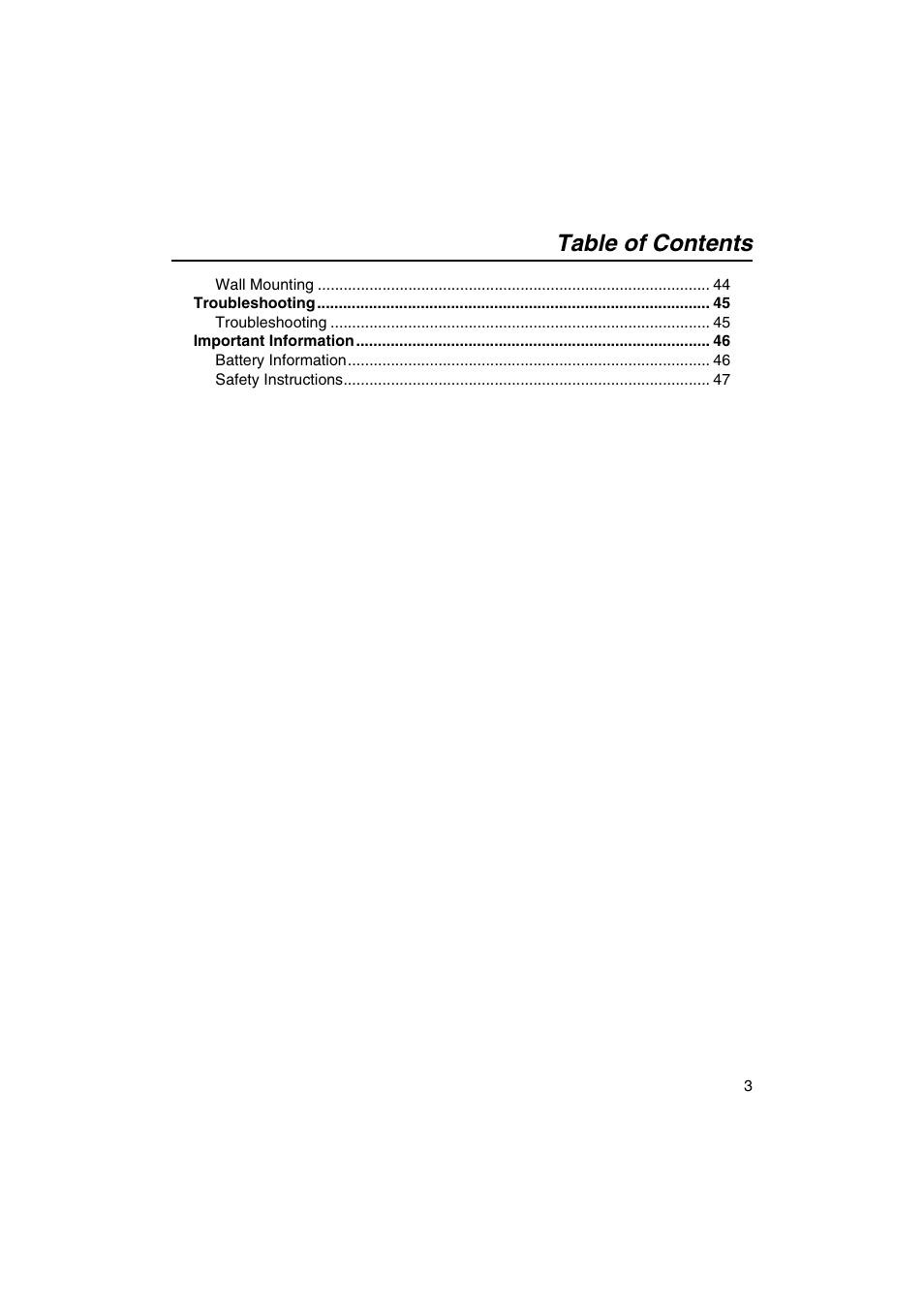 Panasonic KX-TCA155 User Manual | Page 3 / 50
