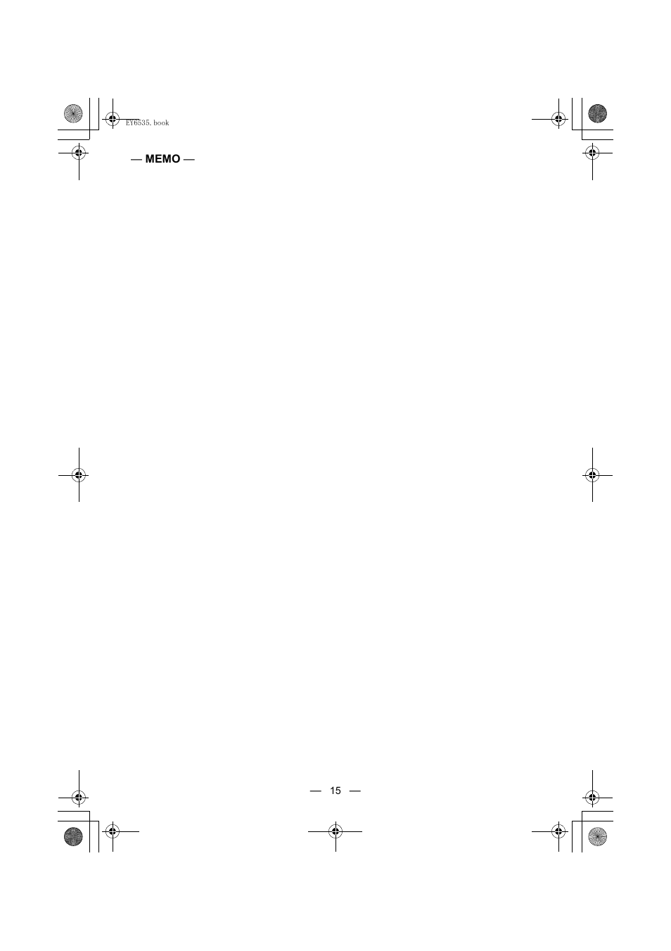 Panasonic EY6535 User Manual | Page 15 / 16