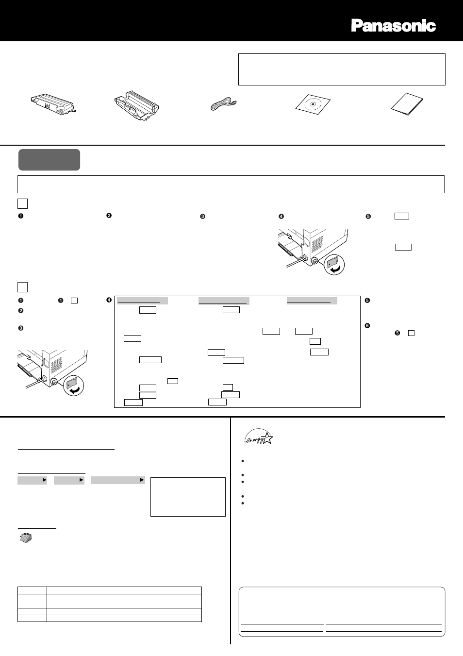 Panasonic KX-P7100 User Manual | Page 2 / 4