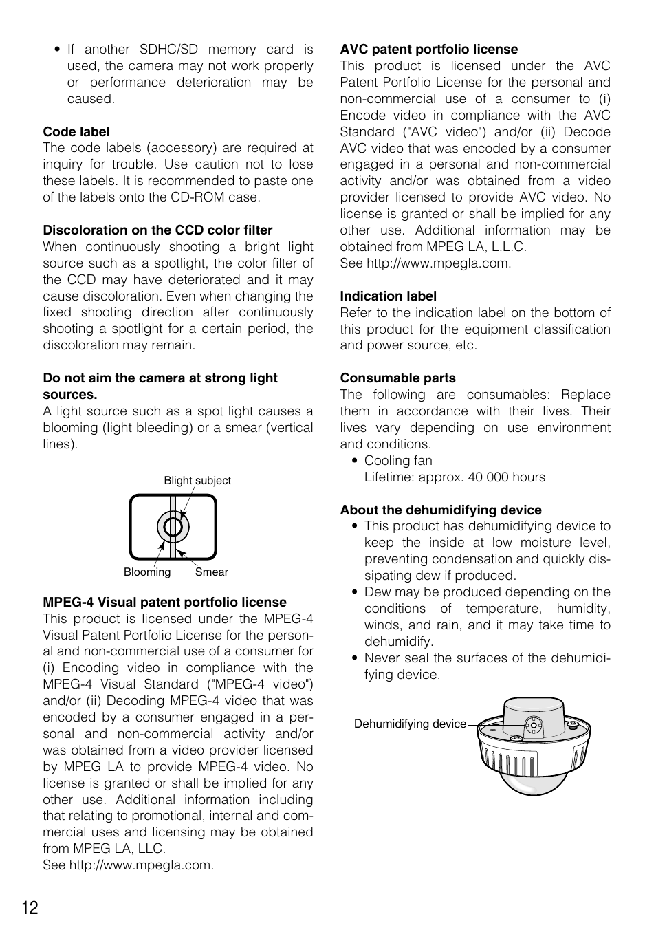 Panasonic WV-NW502SK User Manual | Page 12 / 44