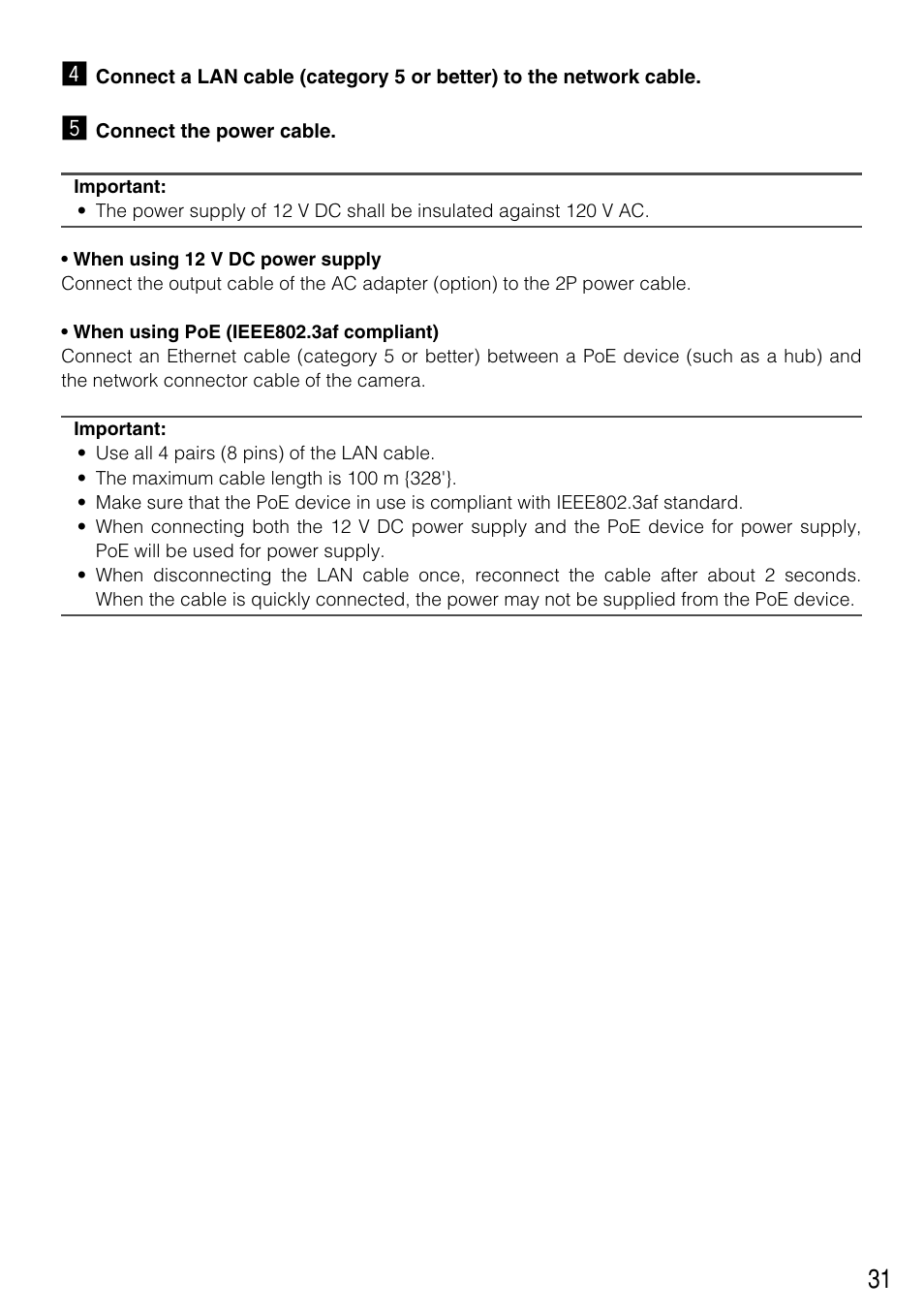 31 v | Panasonic WV-NW502SK User Manual | Page 31 / 44