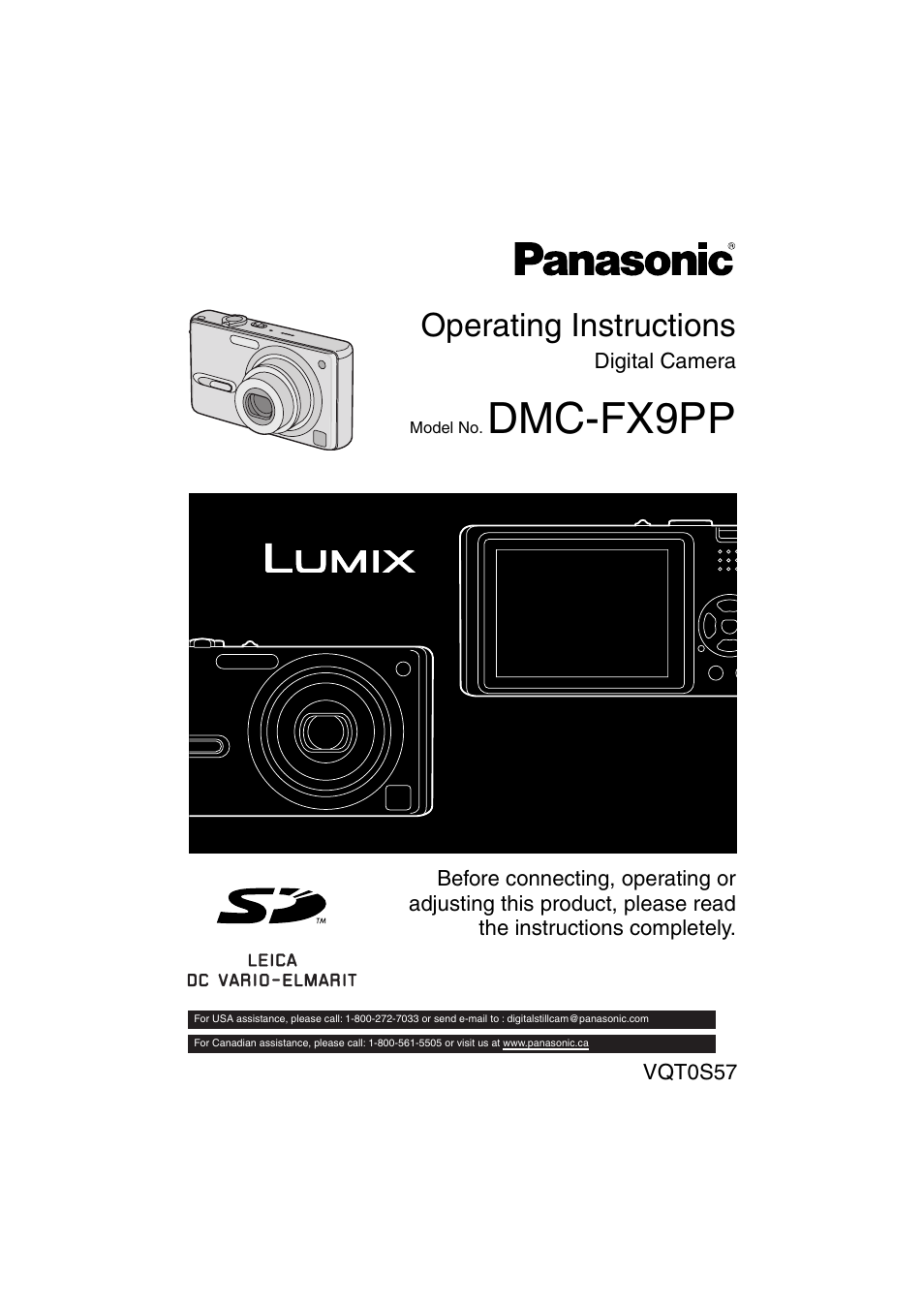 Panasonic DMC-FX9PP User Manual | 124 pages
