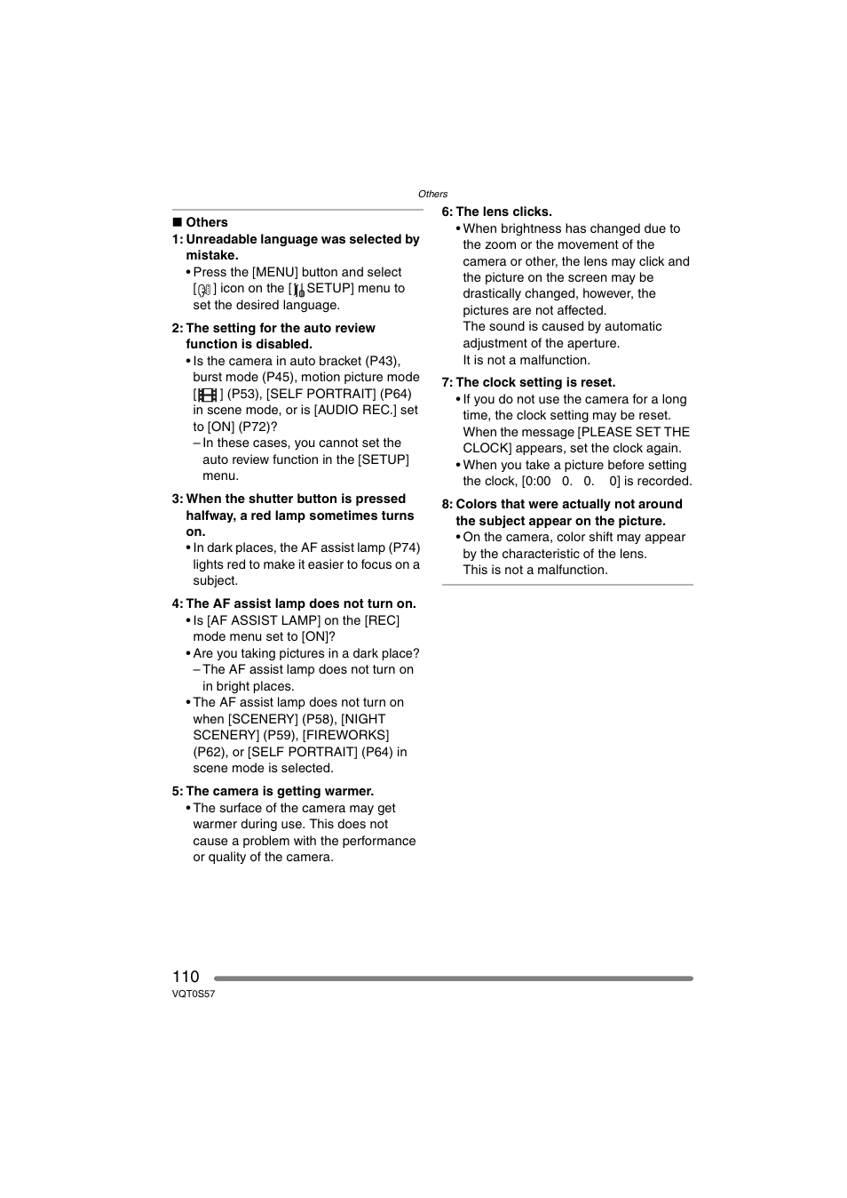 Panasonic DMC-FX9PP User Manual | Page 110 / 124