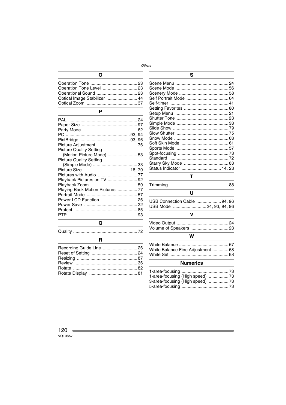 Panasonic DMC-FX9PP User Manual | Page 120 / 124