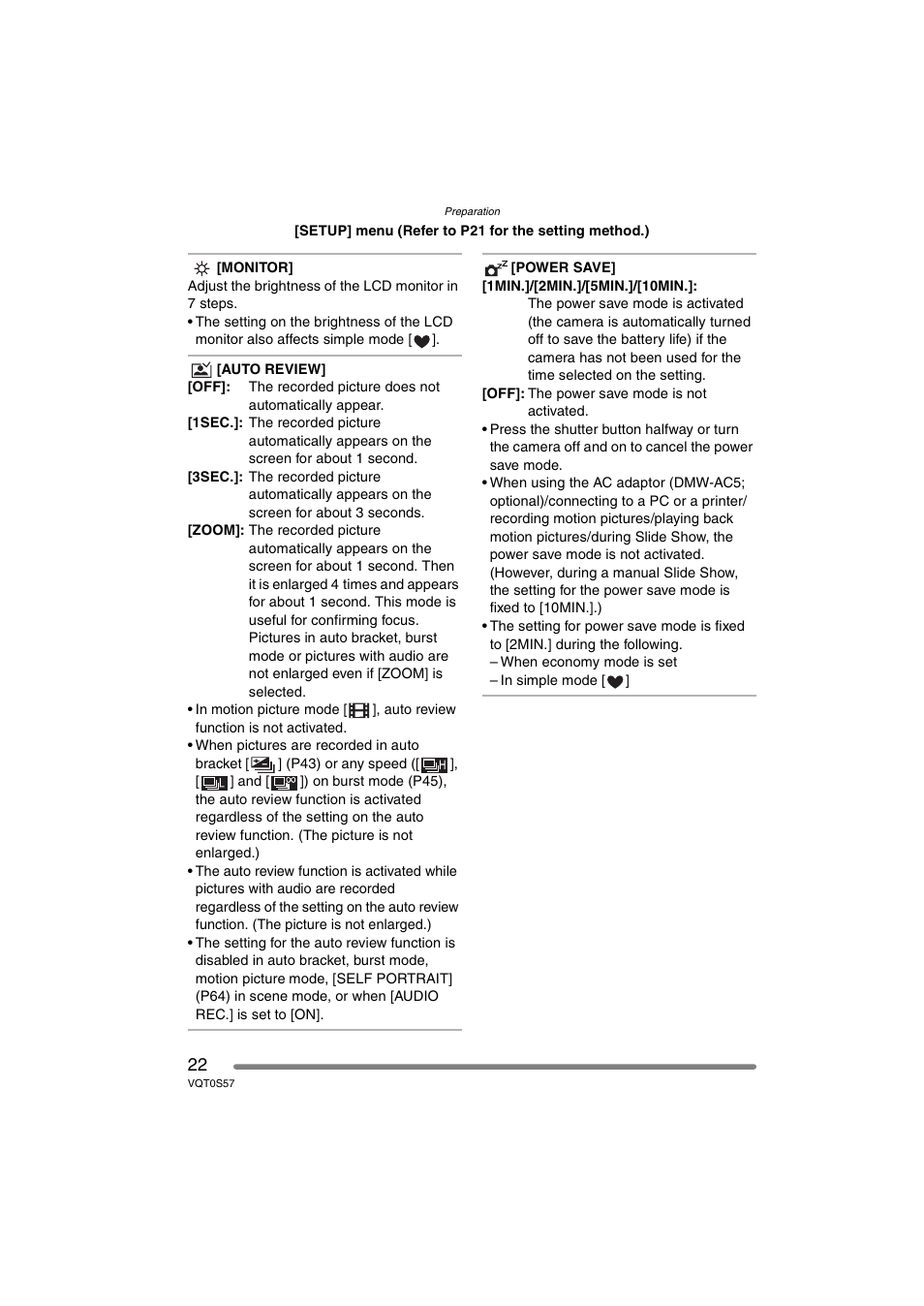 Panasonic DMC-FX9PP User Manual | Page 22 / 124